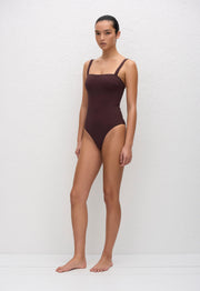 Square Maillot - Aubergine Crinkle - Matteau